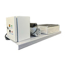 Side angled view of basic hot melt roll coater with 12" rollers