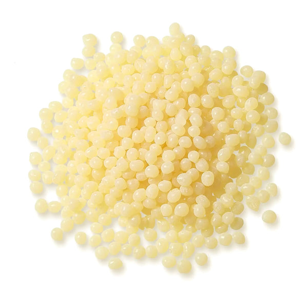 Pile of biodegradable glue pellets used for high speed packaging